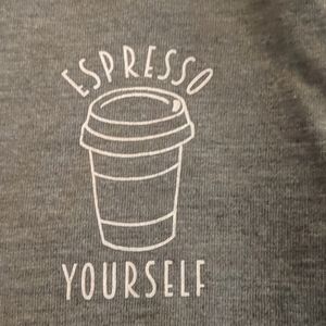 Womens 1X Expresso Yourself 👕 Happy Int ☕ Day